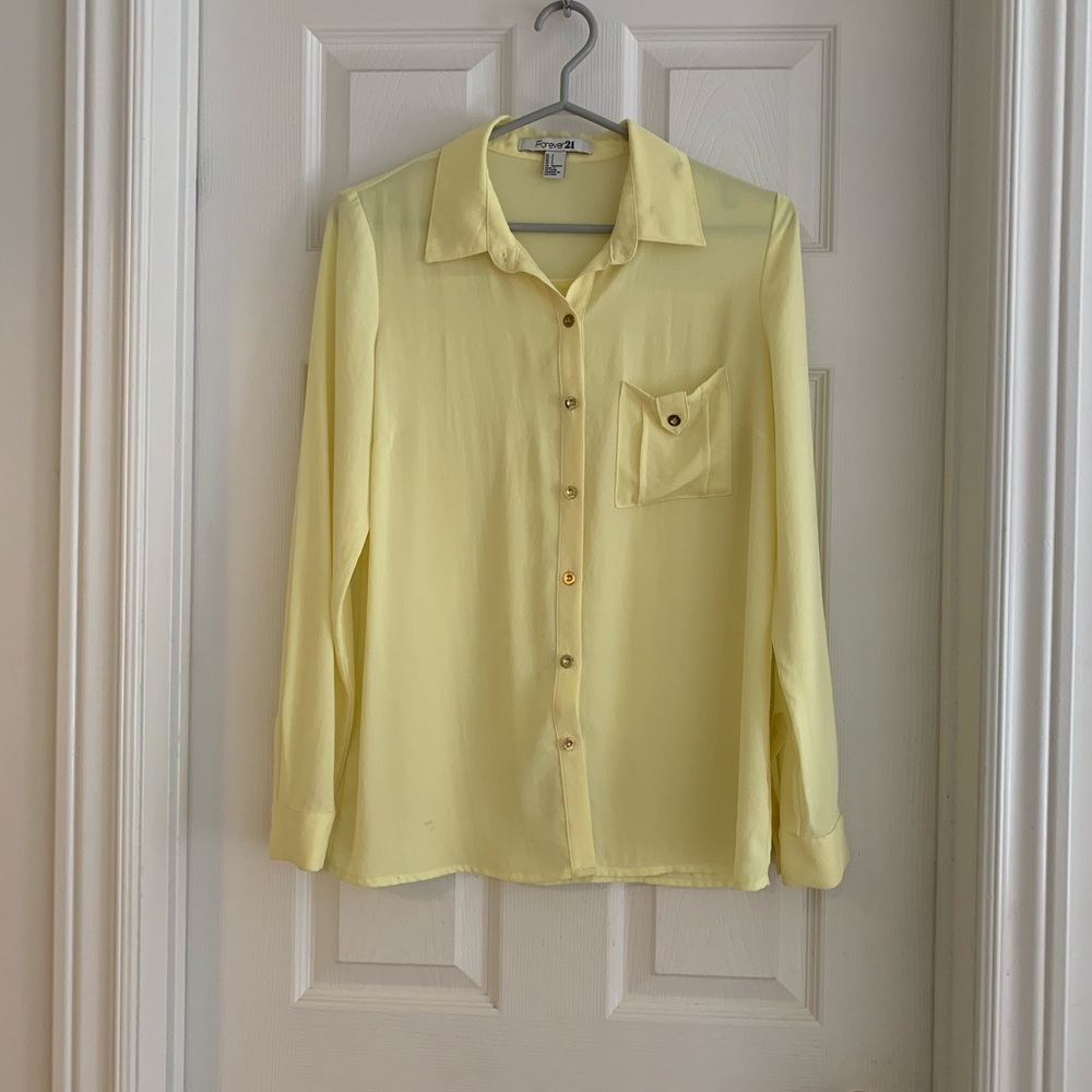 Lemon yellow blouse